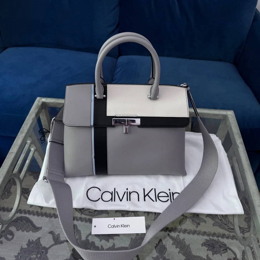 Calvin Klein Becky Turnlock‎ Convertible Satchel